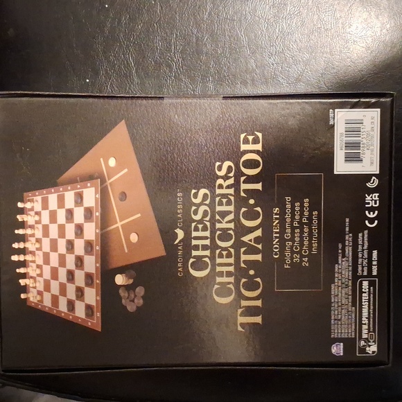 Chess checkers tic tac toe game - Picture 2 of 2